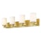 Z-Lite Soledad Vanity, 4-Light, 31.5 In.W x 6 In.L x 7.5 In.H, Brushed Gold/White 485-4V-BG - alternate 4